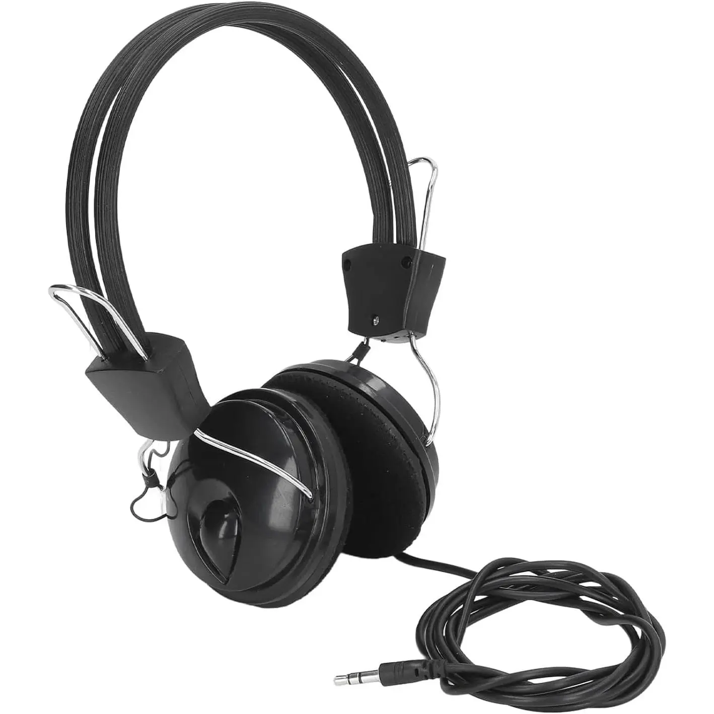 Hi-Fi Audio Detector Headset with 3.5mm Interface, 32mm Speaker - Compatible with Mobile Phones, Tablets, PCs, Guitar Devices