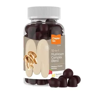 Zahler 10-in-1 Mushroom Gummies Raspberry Flavored with Lions Mane Reishi Cordyceps White Button Plus 6 Adaptogenic Mushrooms 60 Count US Manufactured GMP Certified Kosher Pareve