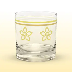 Yellow Mad Tea Rocks glass