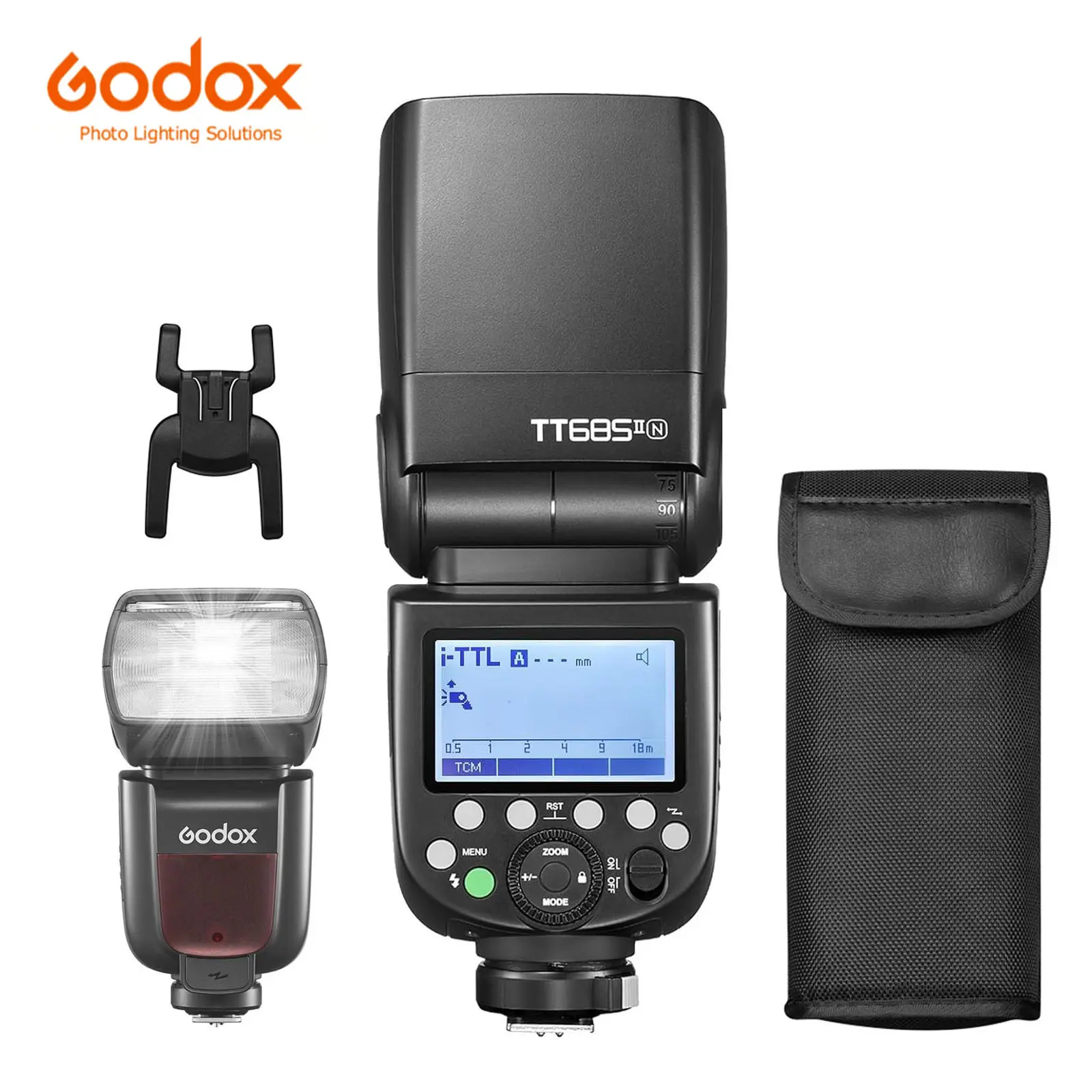 Godox TT685II-N I-TTL Camera Flash for Nikon, Upgraded TT685-N Model with 2.4G Wireless X System, 1/8000s HSS Speedlight, Compatible with Nikon D800 D700 D7100 D7000 D5200 D5000, Photography Accessories Including 1 Color Filter 1 Flash Diffuser