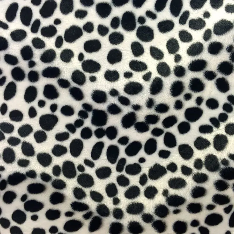Dalmatian Dog Print Velboa Faux Fur Fabric Dalmatian Dog Print Velboa Faux Fur Fabric