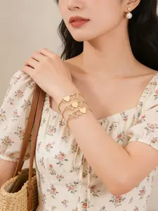 Heart Shape Long Distance Bracelets Set, Sister Matching Bracelets, Promise Relationship Jewelry, Perfect for Friends and Family