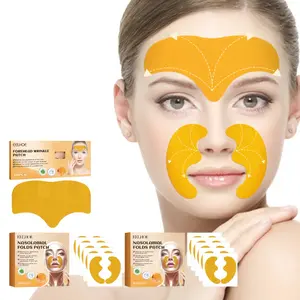 Forehead Patch 10pcs + Nasolabial Folds Patch 20pcs, Great Value Pack, Moisturizing & Smoothing Skin, Reusable Facial Patches for Fine Lines, SkinCare Stickers