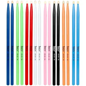 Irin Maple Wood Colorful 5a Jazz Drum Sticks Pair, High-Quality Percussion Accessories, Durable and Lightweight Design for Drummers