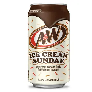 A&W Ice Cream Sundae Soda Flavor- 1 Can 12fl oz