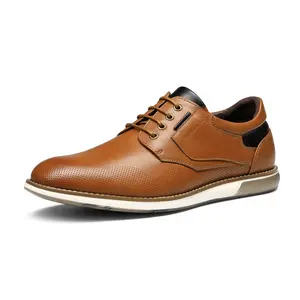 Bruno Marc Versatile Men's Casual Lace-Up Oxford Shoes with Soft Lining, Durable TPR Outsole, and Cushioned Insoles for Versatile Footwear - Boy