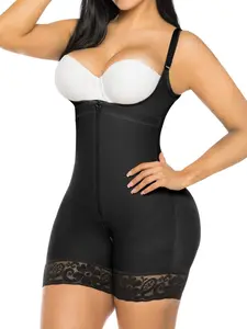 Women's Solid Color Hook & Eye Front Shapewear Bodysuit, Tummy Control Butt Lifting Shaper, Shapewear for Daily Wear, Compression, Tummy Control Girdle, Corset Structure Shapewear, Underwear, Shapewear Shaper Clothes, Body Shaping Underwear