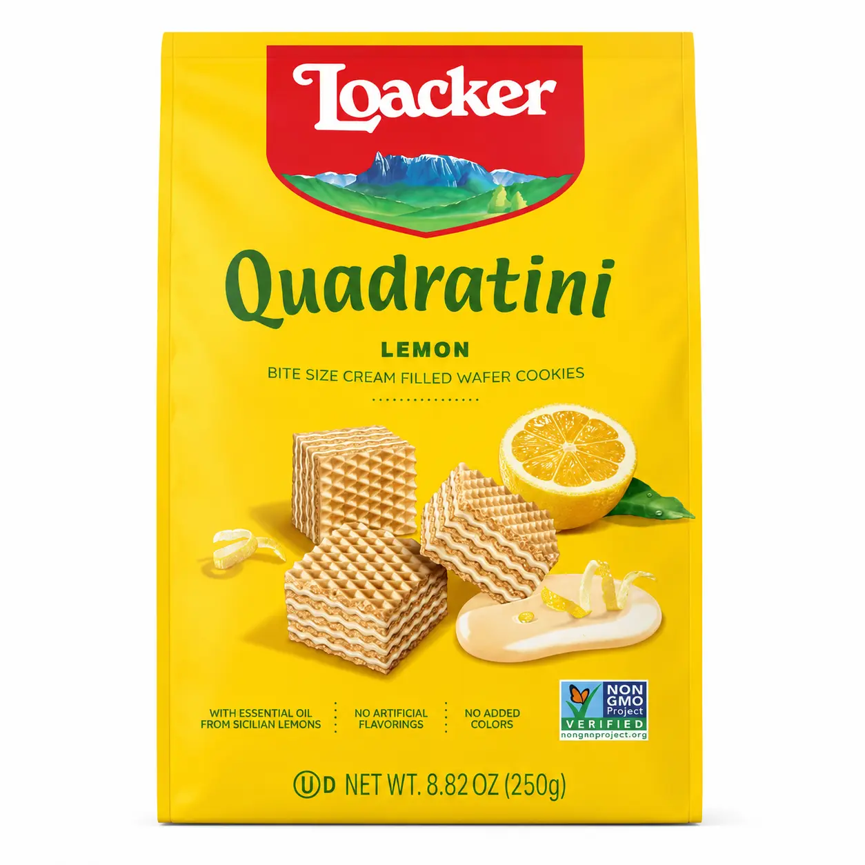 Loacker Quadratini Lemon Wafers 8.82 oz