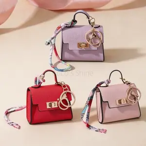3PCS Mini Bag Charm Set: Earphone Pouch + Key Pouch, PVC Waterproof Material, Perfect For Travel, Outdoor Activities and Daily Storage.
