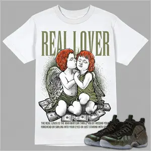 Olive Collection Air Foamposite One Pine Green Olive T-shirt Real Lover Graphic