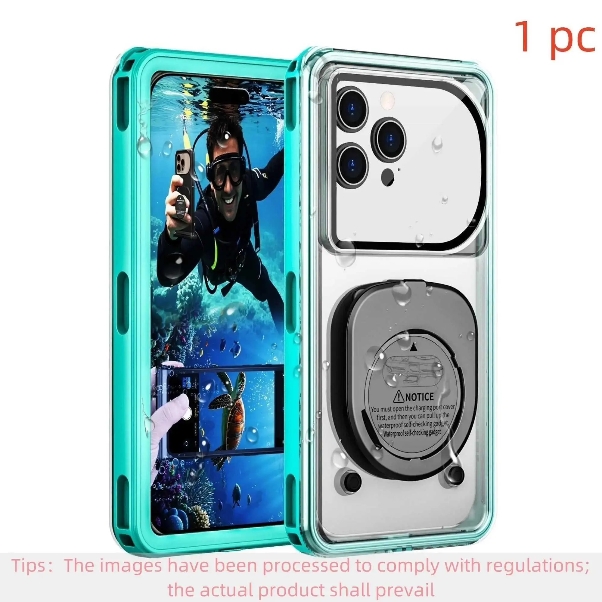 Waterproof Phone Case Cover for Smartphones Up to 6.9 Inches, 15m Waterproof, Shockproof Protector for Swimming and Snorkeling Accessories HNY06PLXC