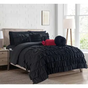 Elegant Comfort 10-Piece Cinderella Comforter Set - Includes 4-Piece Sheet Set with Double Sided Storage Pockets