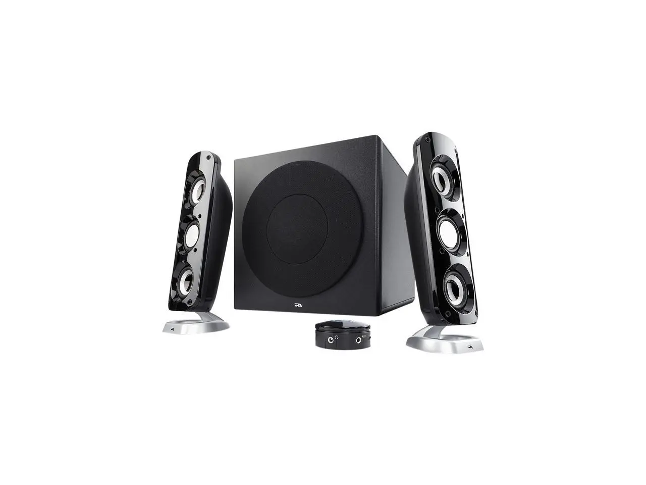 Cyber Acoustics CA-3908 2.1 Multimedia Speaker System with Subwoofer, 92 Watts Peak Power, Deep Bass, Perfect for Music, Movies, and Games on Desktops, Laptops, Consoles
