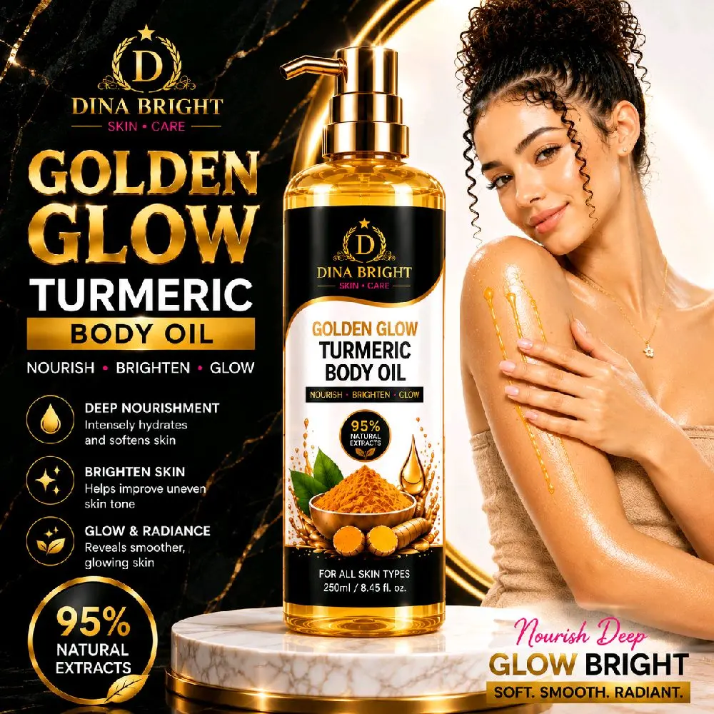 GOLDEN GLOW TUMERIC BODY OIL.