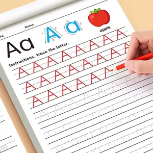 ABC Letter Tracing Workbook for Preschool Kids, 32 Pages A-Z Alphabet & Numbers 1-10 Handwriting Practice Book, Uppercase & Lowercase Letter Tracing Pen Control Training, Color-Coded Pages for Early Writing Skills & Reading Readiness