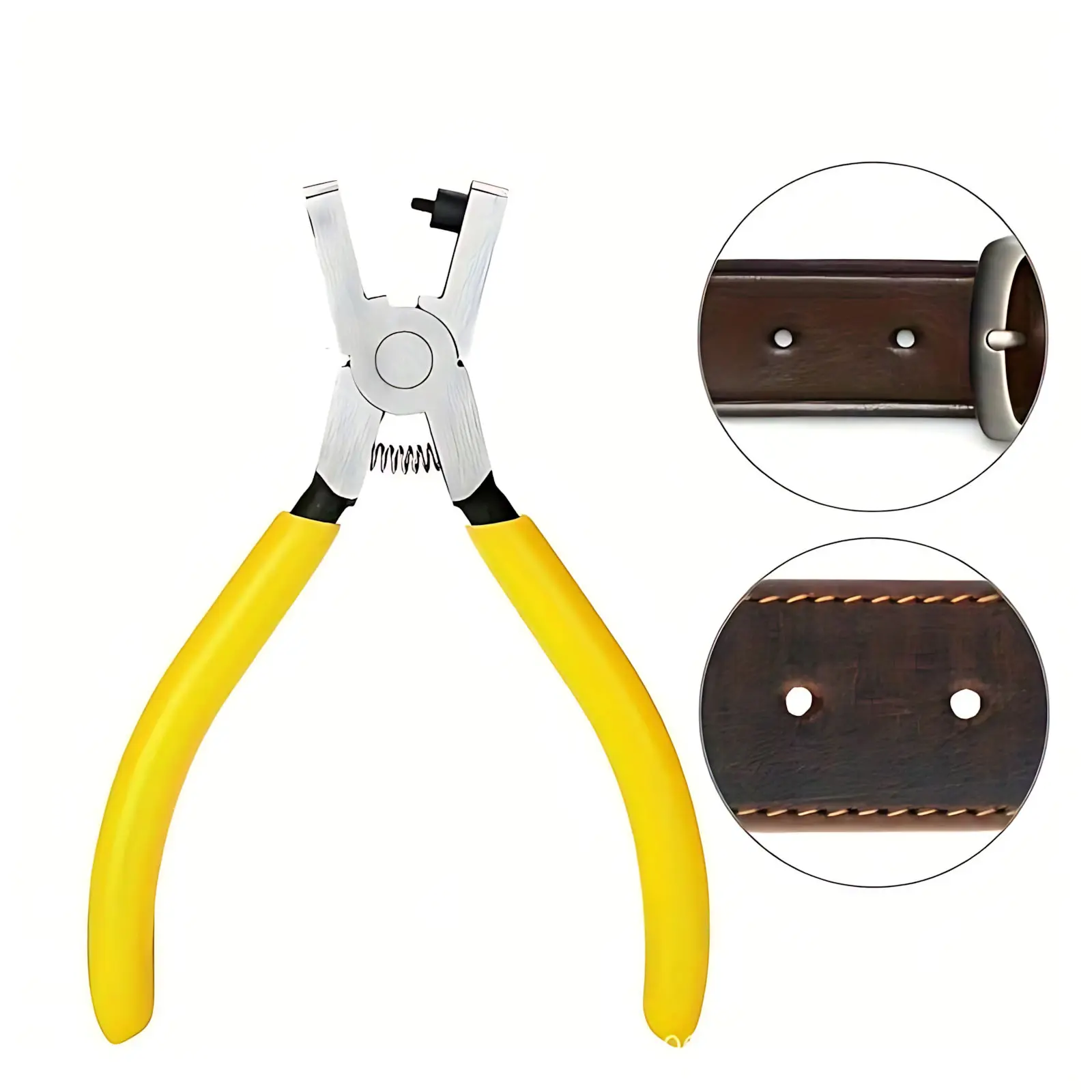 2mm Single Precision Hole Puncher Plier - Heavy-Duty Handheld Office Tool with Comfortable Grip Design for Crafters, Leather Crafts, Paper - Easy Clean Cuts, Portable Specialty Hand Tool, Single Puncher