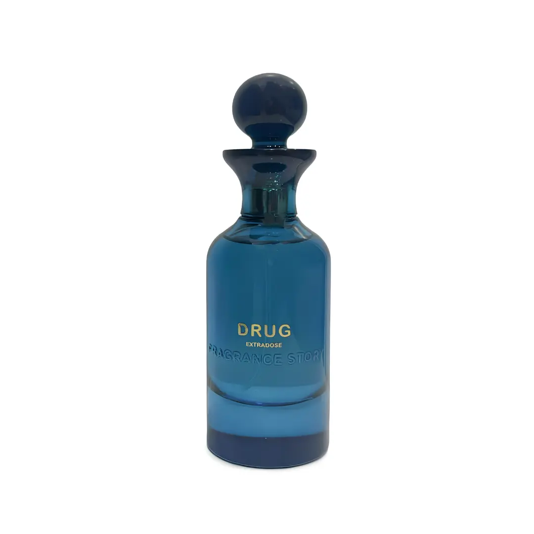 Fragrance Story Drug Extradose Eau De Parfum 3.4 oz for Men | Citrus Marine Woody Fragrance