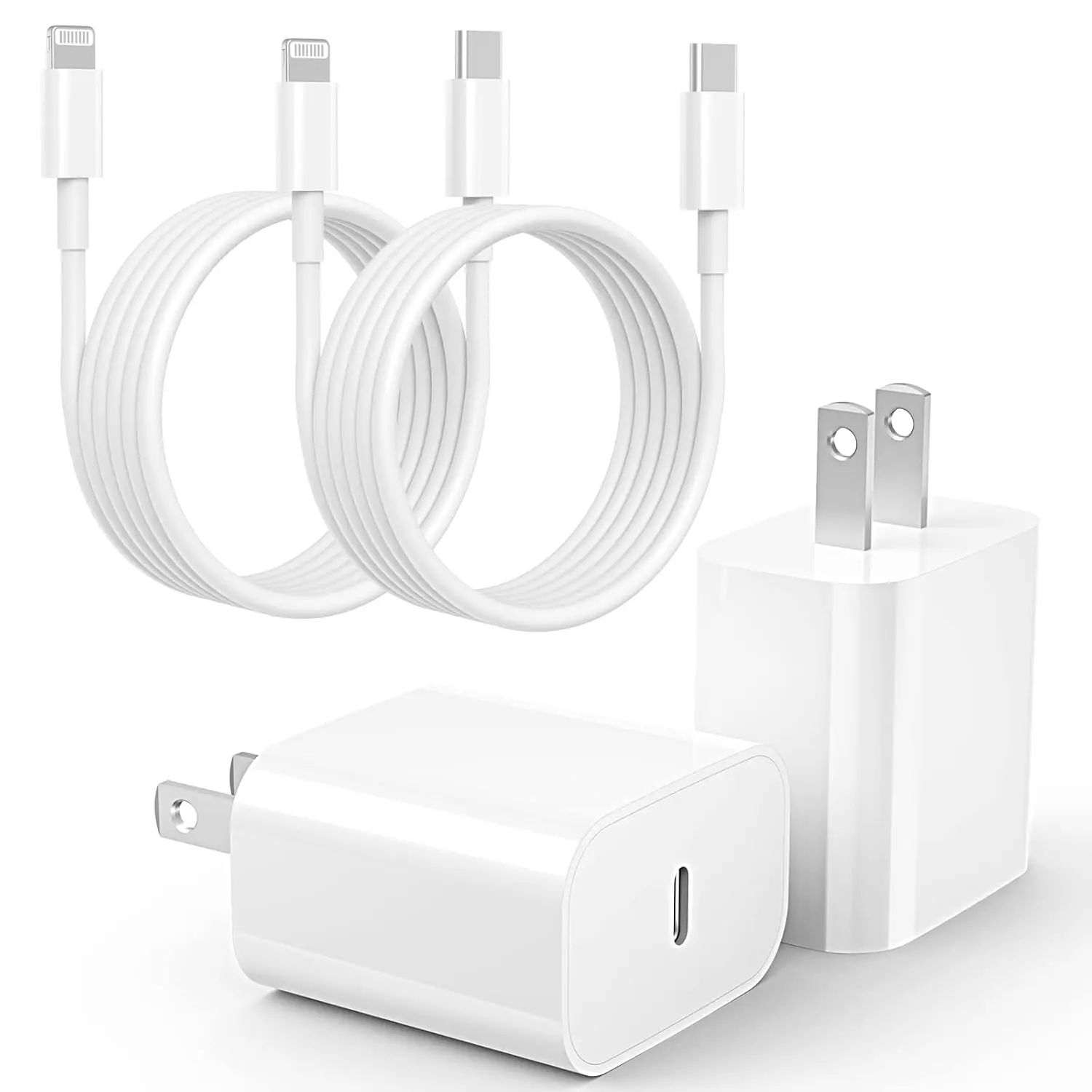 iPhone 14 13 12 Charger Fast Charging, 2Pack20W PD USB C Wall Charger with 6FT Fast Charging Cable Compatible iPhone 14/13/12/11/Pro/Pro Max/Mini/Xs Max/XR/X, iPad