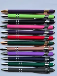 FREE LASER ENGRAVING ON 12 Personalized Pens 12 Pack Free Name LOGO Print Silver Office Stationery Customizable Metal Pens for Corporate Gifts or Personal Keepsakes