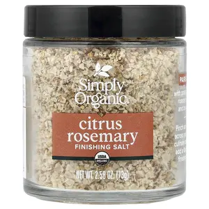Simply Organic Finishing Salt, Citrus Rosemary , 2.58 oz (73 g)