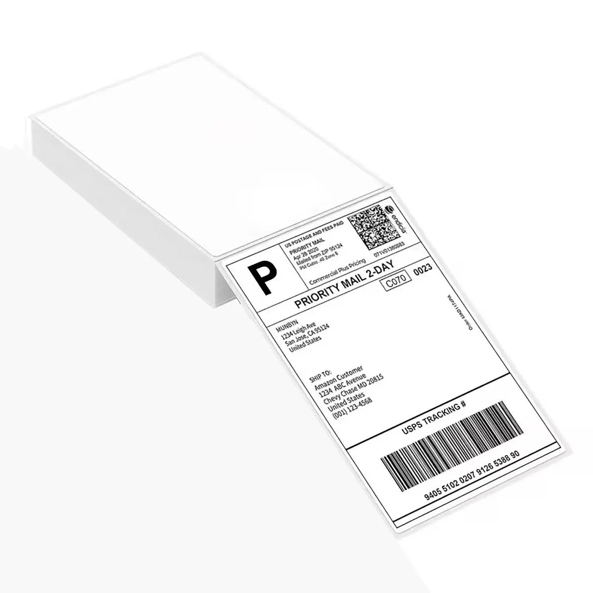 4x6 Inch Self-Adhesive Shipping Labels, 100 Sheets/200 Sheets Thermal Labels, 100 X 150mm for D100 & D200 Thermal Printers, Sticky Label, Label Sticker, Adhesive Label Paper