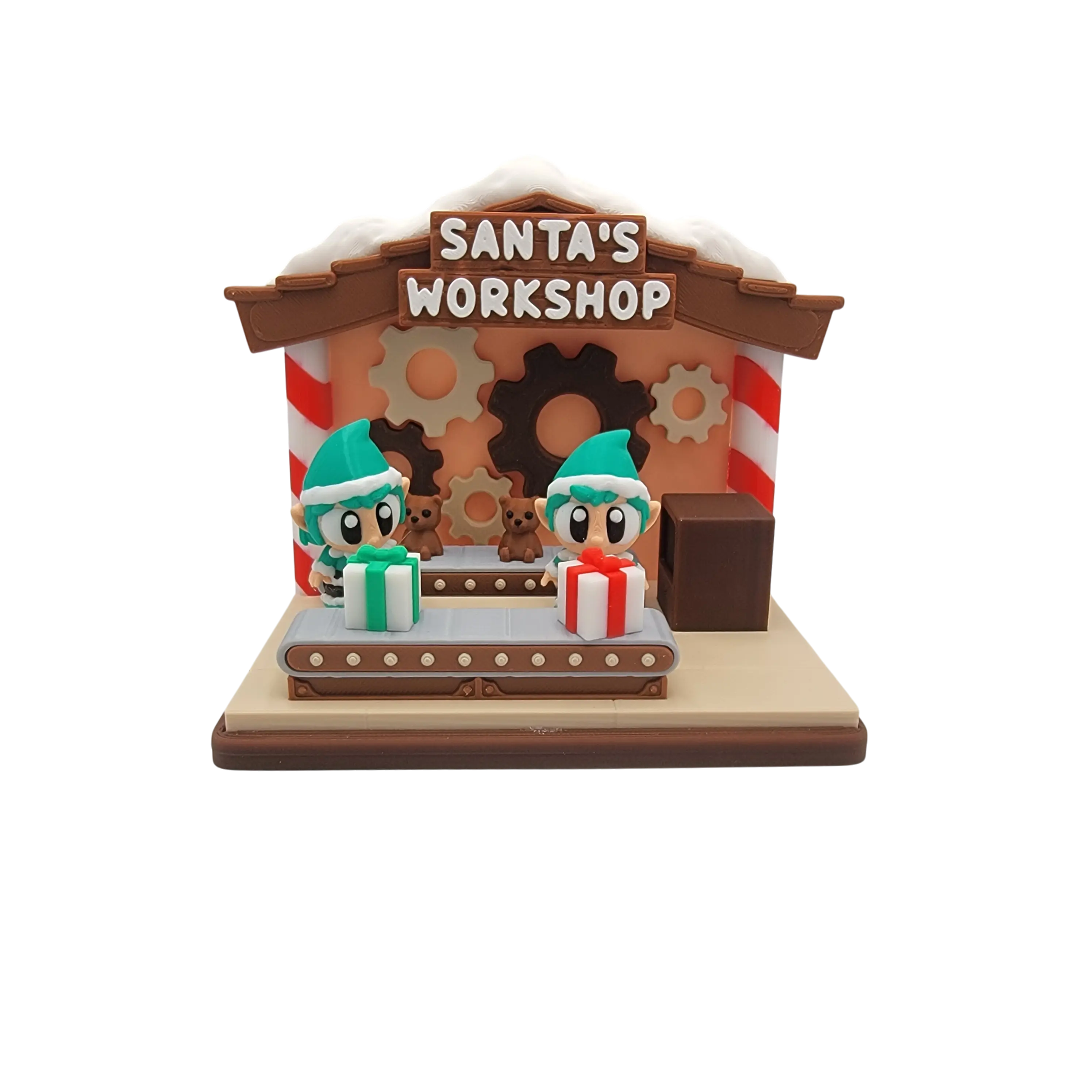 Flexi Elves & Santa’s Workshop • Poseable Christmas Figurines • Holiday Desk Toys • Cute Stocking Stuffers • Articulated Elf Decorations