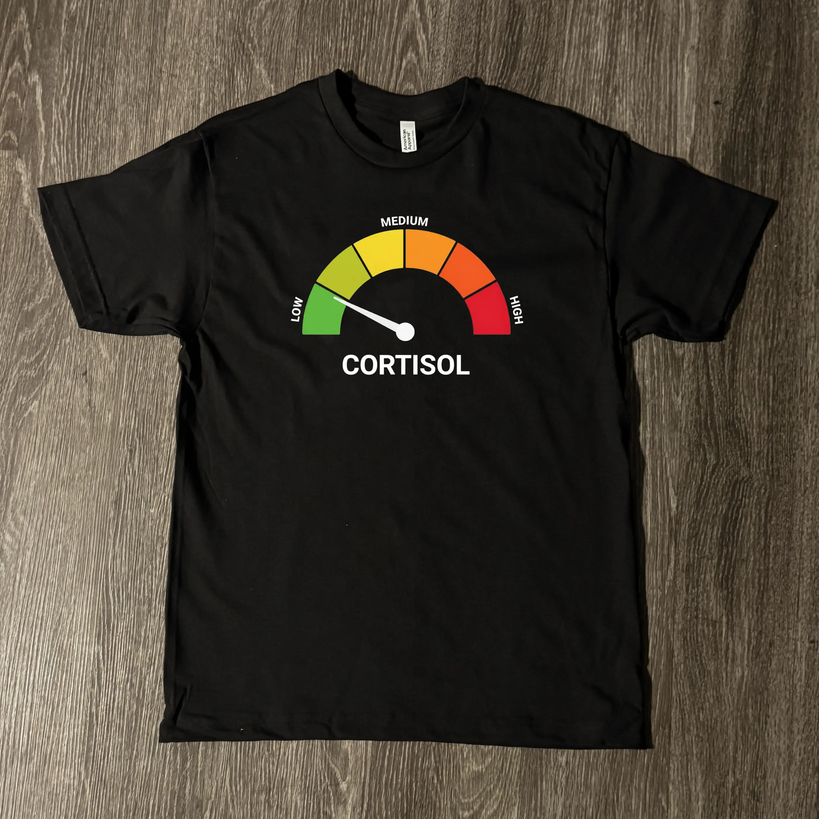Low Cortisol High Cortisol Funny Casual  Heavyweight Short Sleeve Shirt