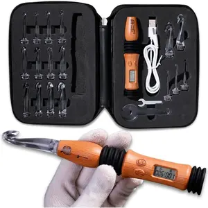 Counting  Hook Set with Light & Counter -  for  Hands - Light up, Digital Stitch & Row Counter - 17 Size Interchangeable Hooks Kit - Cool