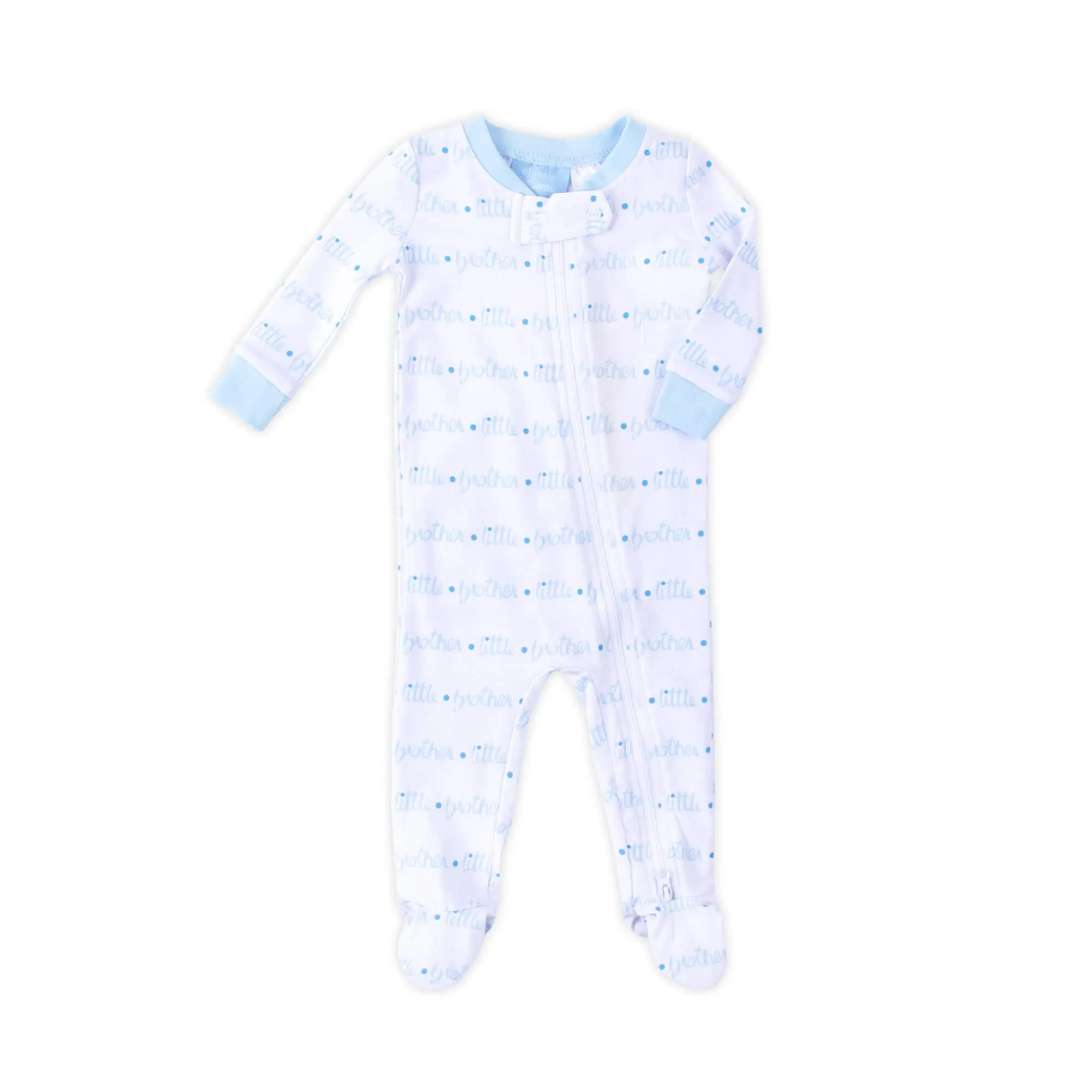 Little Brother Zip Sleeper - Soft Pajamas for Baby Brother with Matching Sibling Options