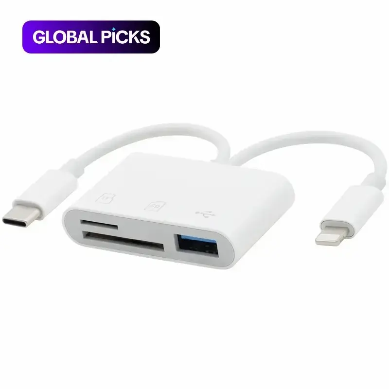 USB 2.0 Type-C Interface Mobile Phone TF SD Card Reader, Multi-functional Outdoor Shooting Camera SD Card Reader, Suitable for iPhone18/17/16/15/14/13/12/11