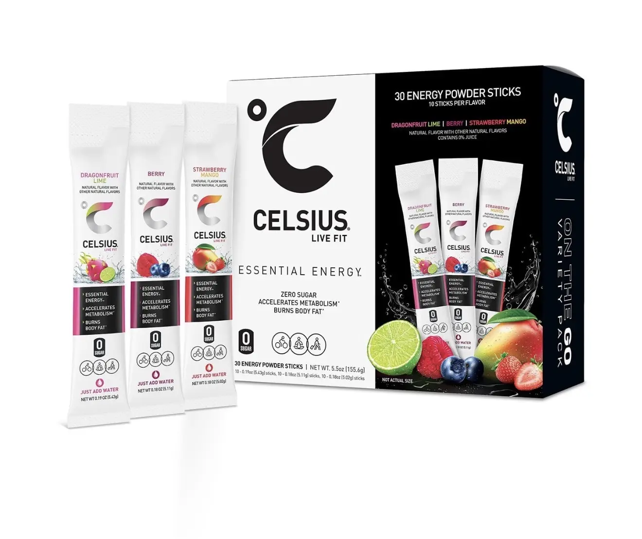 Celsius On-the-Go Energy Powder Sticks 30 packs