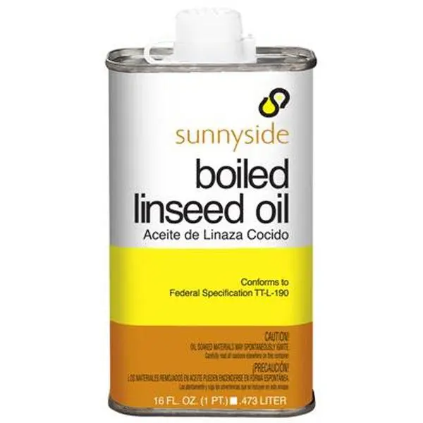 212 MAIN Boiled Linseed Oil - 1 pt Glossy Oil-Based Natural Plant Coating Fortifier, Weather-Resistant Solution for Office Supplies, Oil Coating Fortifier
