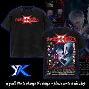 Devil may cry 3 special edition Dante son of sparda vs Vergil Graphic Streetwear game movie T-shirt Hoodie Sweatshirt  Menswear Neon Sci-Fi Oversized Cotton Tee Gaming streetwear