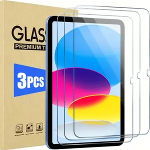 3-piece screen protector, suitable for iPad A16 2025/11th generation (10.9 inches)&10th generation (11 inches), high-definition tempered glass protection