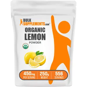 BulkSupplements - Organic Lemon Powder - Natural Flavor - Pure Lemon Powder Organic - Lemon Juice Powder - 100g-1kg - 450mg per Serving