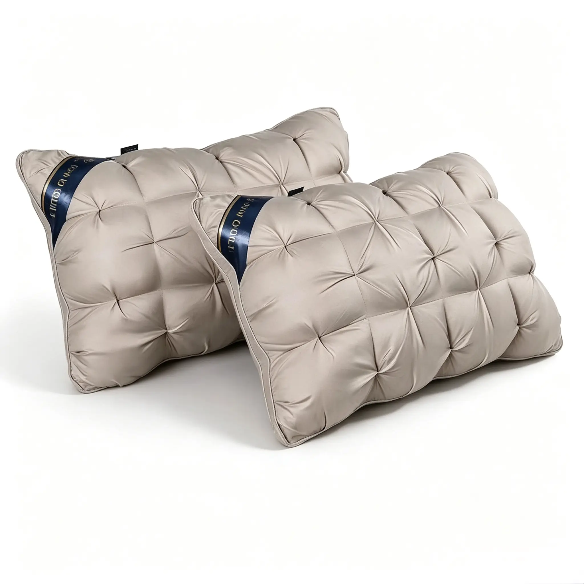Cloud Fluffy Twist Stitch Pillow, High Resilient No Collapse Neck Support Pillow for Ultimate Comfort & Deep Sleep