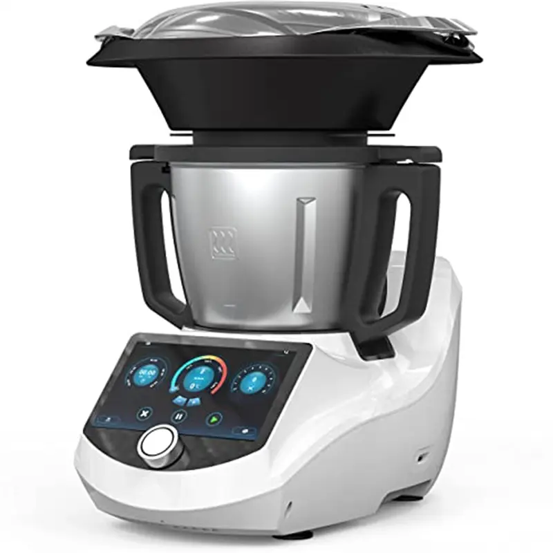 ChefRobot Smart Food Processor All-in-1 Multi-Cooking Machine,15  Cooking Functions,600+ Online Recipes, Built-in Scale, 7 inch TFT Screen, Self-Cleaning, Multifunctional Kitchen Appliance 3.5L