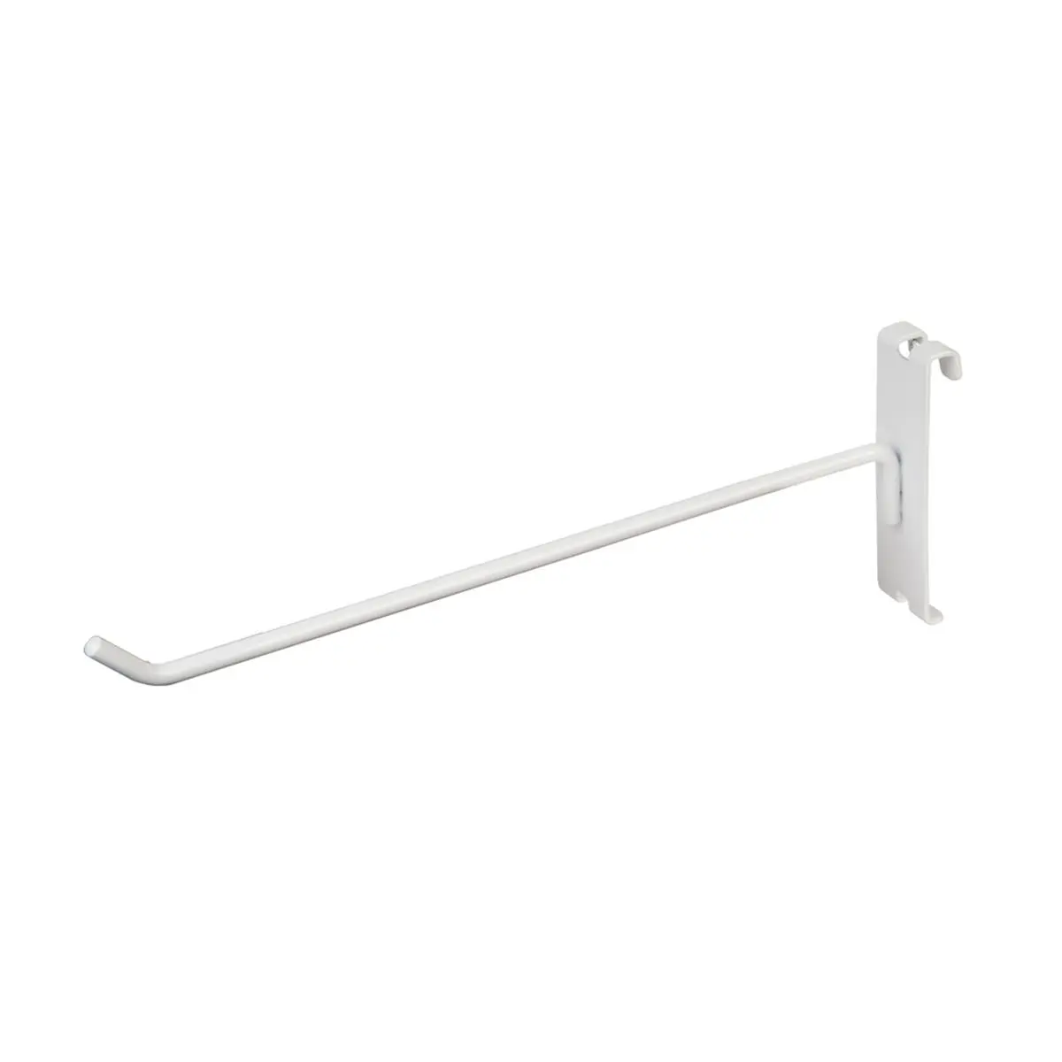 Econoco WTE-H10 10 in. Grid Hook, White Semigloss Finish - Wall Mount Home Organizer for Hanging Items, Retail Displays