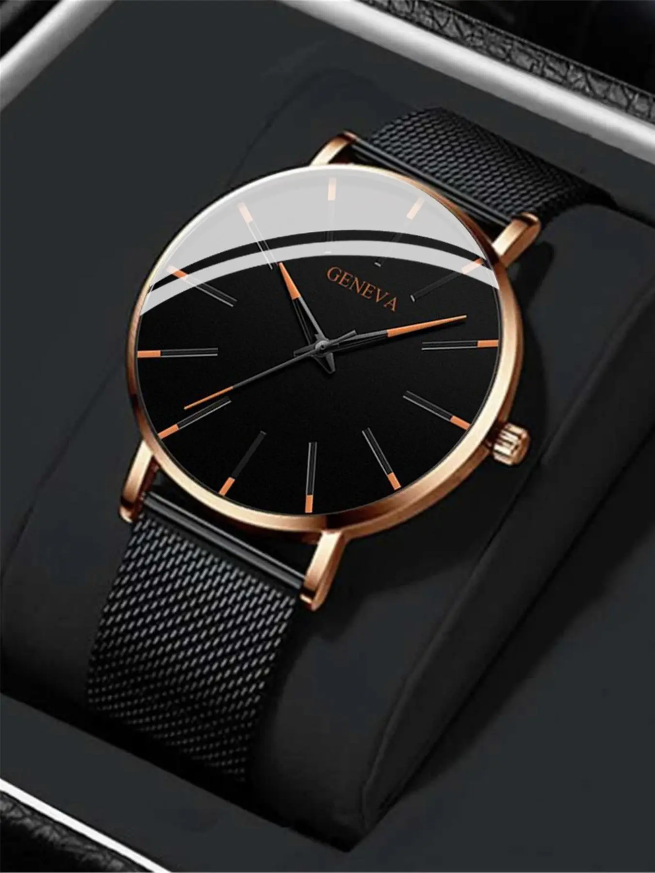 Men's Round Dial Pu Leather Analog Quartz Watch, Minimalist Business Style Quartz Wristwatch, Simple Watch for Gift, Temperament Quartz Watch without Box, Business Fashion Watches