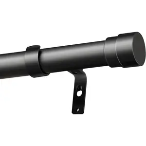 H.VERSAILTEX Heavy Duty Curtain Rods for Windows 1 Inch Diameter Adjustable Curtain Rod Modern Decorative Drapery Rods Easy Installation Telescoping Window Single Curtain Rod