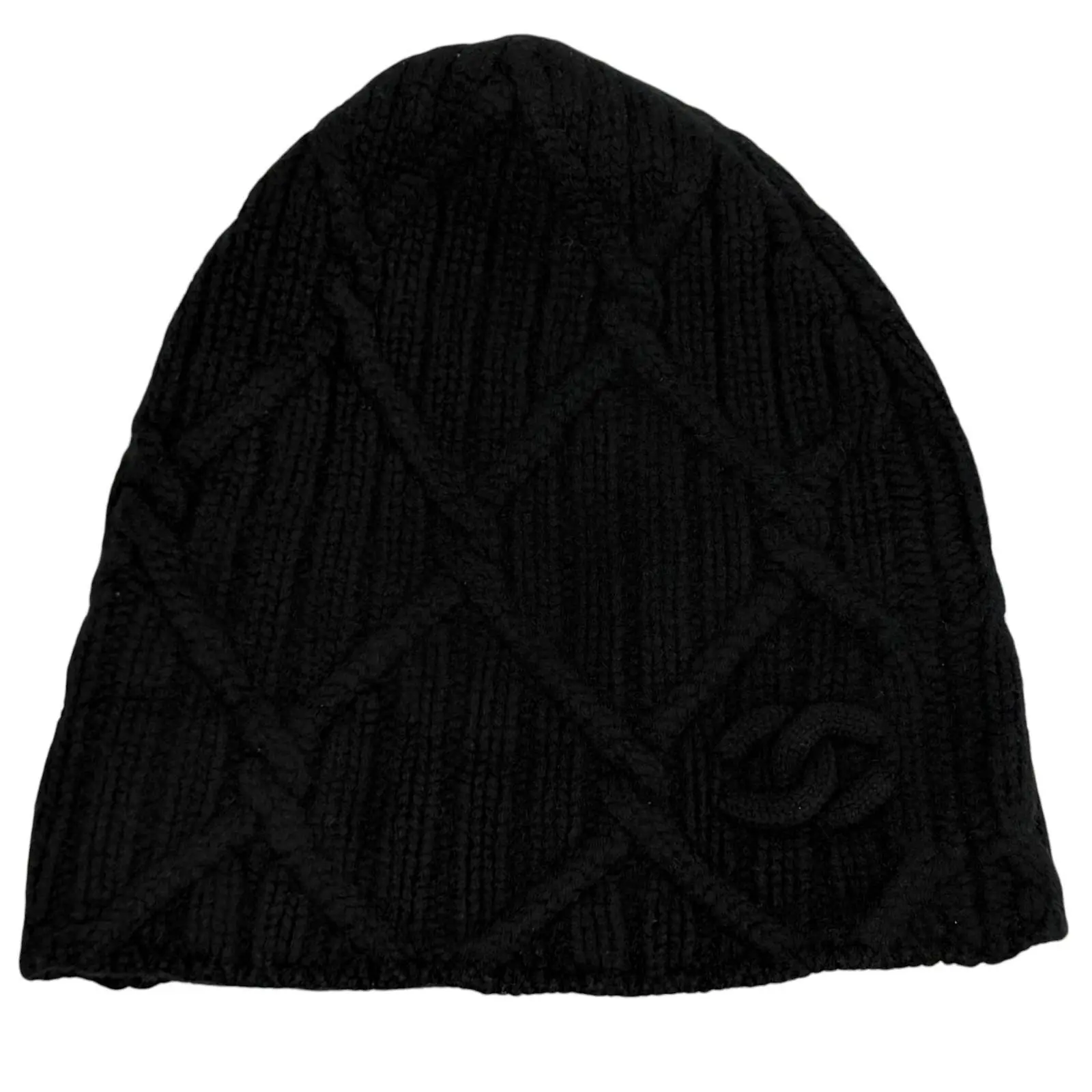 Pre-owned CHANEL Cashmere Small Leather Goods knit cap