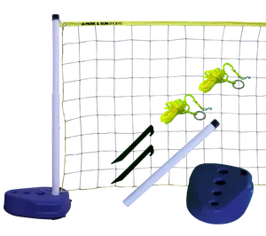Park And Sun Portable Pool Volleyball Set, 24' Aqua Sports Net with PVC Poles and Water-Fillable Bases, Complete Equipment Kit, Portable Volleyball Net, Includes All Equipment