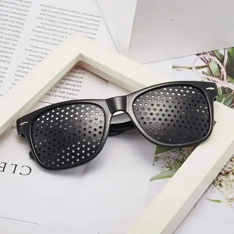 Anti-myopia Astigmatism Glasses With HolesVisionCorrection Fatigue Pin Hole Glasses For MenWomenEyesight lmprovement Natura Unisex UV400, Uv400 Glass, Pinhole