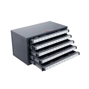 Summervibes VEVOR Drill Bit Dispenser Cabinet, Five-Drawer Drill Bit Organizer Cabinet for #1 to #60 Steel Drill Dispenser Organizer Cabinet with Labels, Stackable Drill Dispenser for Drill Bit Storage