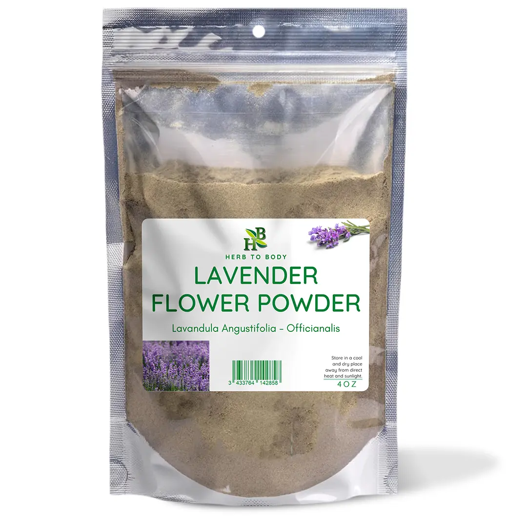 Lavender Flowers Powder - 4 oz (113 G) | Single Ingredient Bright Floral Dried Herb for Multiple Use | Cooking Essentials Staples | Herb To Body