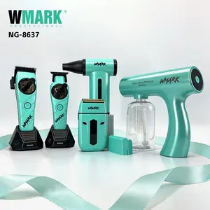 WMARK Trimmer Professional Hair Clippers Gift for barber Electric High-End Trimmer for Men 5 IN 1 Barber Combo NG-8637 Kit Cordless Rechargeable Clippers Barber Equipment