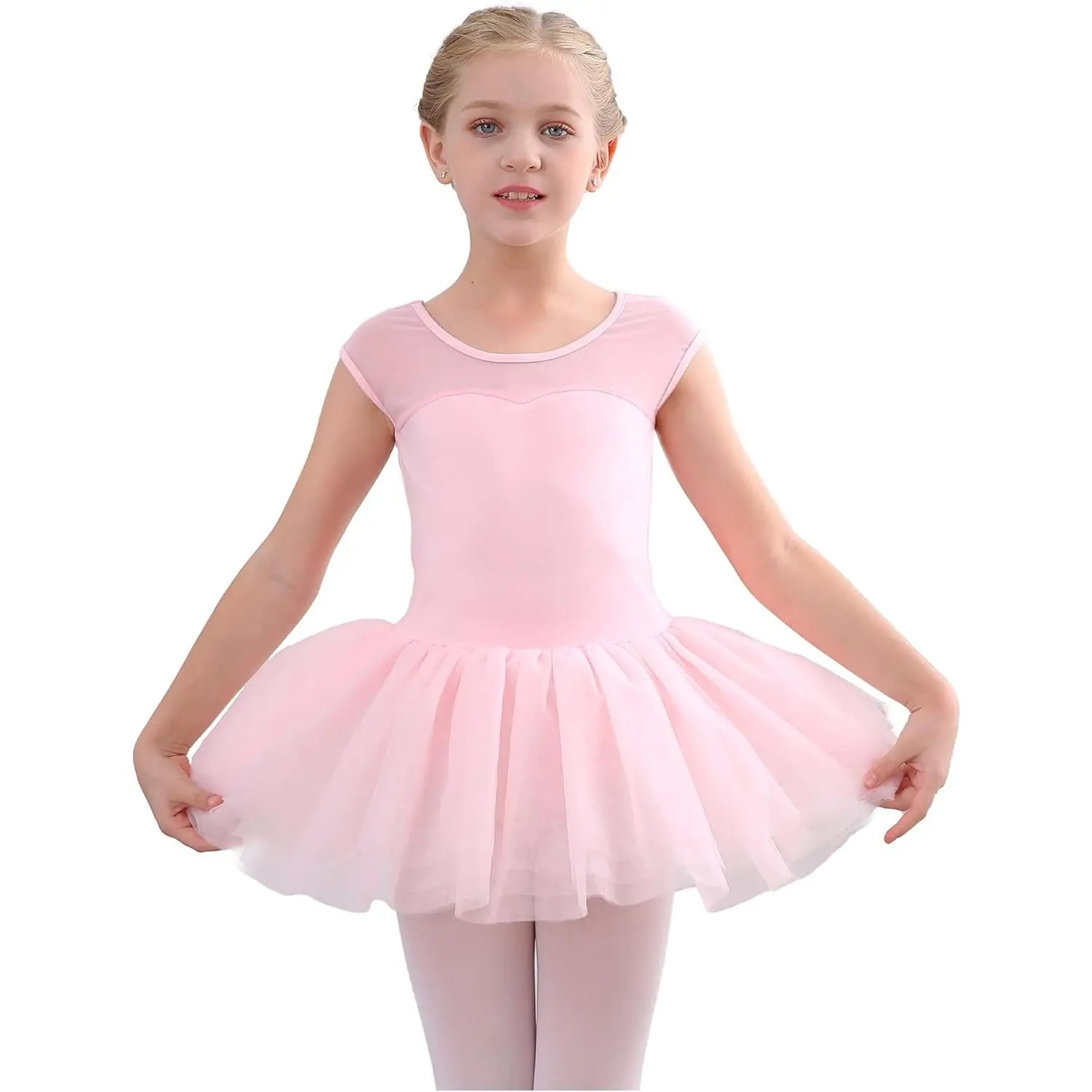 Girls Ballet Leotard with Skirt Toddler Dance Outfit for Kids 2-12 Years Toddler & Big Girls Ballet Dress for Practice Performance