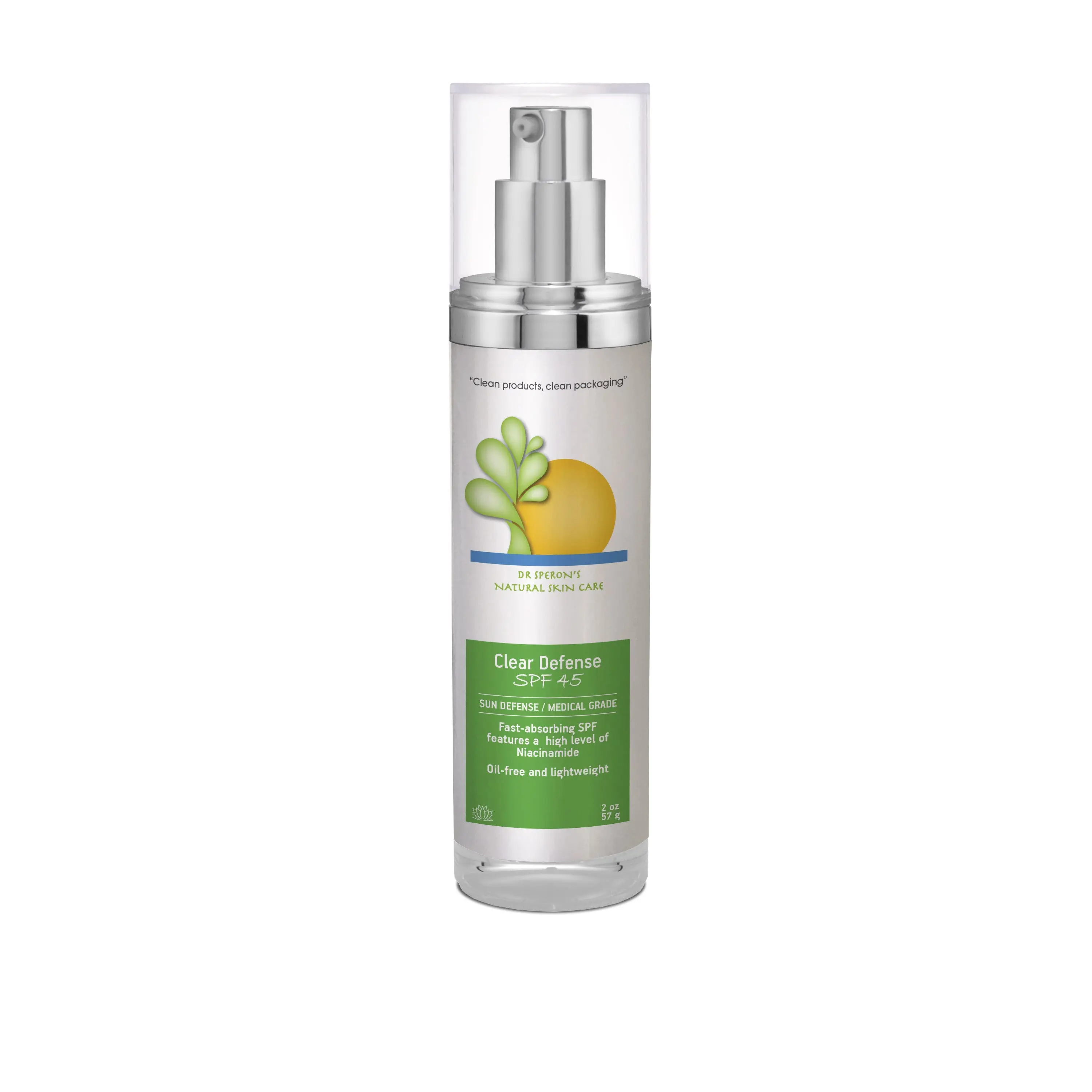 Clear Defense SPF 45 - Lightweight Facial Sunscreen with Hyaluronic Acid & Niacinamide