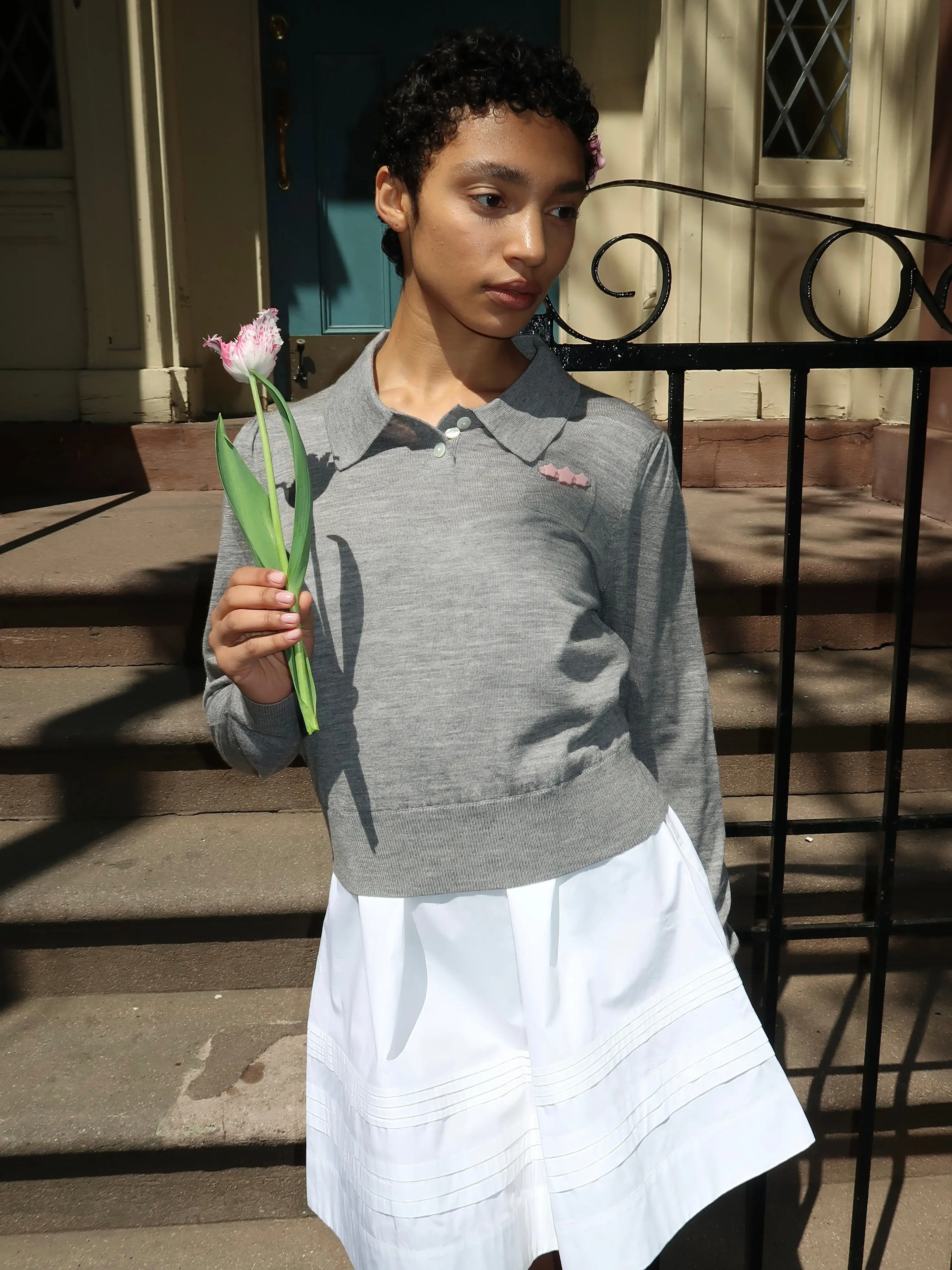 Akira Sweater in Heather Grey