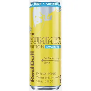 12x Red Bull Sugar Free Sunachi Lime - Energy Drink Beverage Caffeinated Sports Performance Electrolytes Liquid Refreshment Zero Calorie Diet Workout Gym Fuel Soda Alternative Sparkling Flavored Bulk Pack Lot 12ct 12oz Pack 12